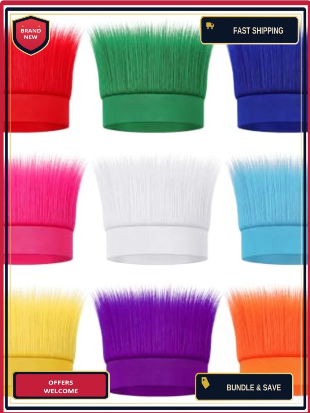 Polyester Hairy Headband Wig Crazy Hair Day Accessory